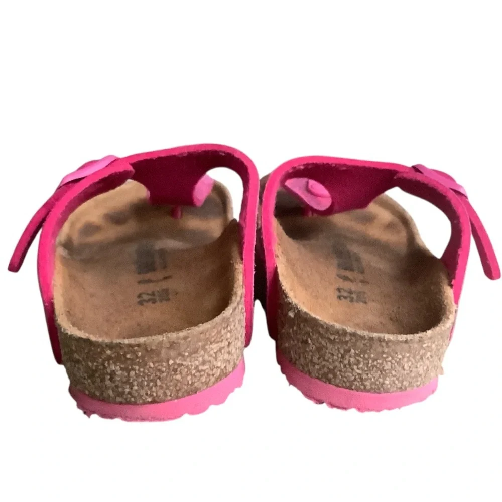 Birkenstock Gizeh Girls Hologram Pink Size 32 (US 1) Summer Casual